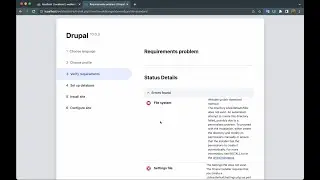 how to fix Drupal 10.0.3 error problem Installation On MacOs and run XAMPP 8.2.0 for mac