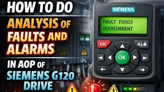 How to do analysis of faults and alarms in AOP of Siemens G120 Drive/what is Advanced operator panel
