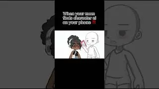 WHEN YOUR MOM FINDS CHARACTER AI ON YOUR PHONE‼️💀#smallgachatuber #characterai #aigenerated #lunime