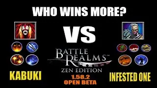 Ultimate KABUKI vs INFESTED ONE Fight!! - Battle Realms Zen Edition 1.58.2 (FULL Upgrades)