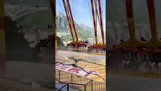 Unexpected Crash at Amusement Park Swing Ride