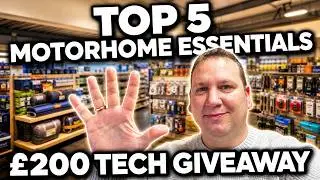 Top 5 motorhome & Vanlife essentials 🔧 🔨 + &pound;200 Tech Giveaway 🏆 #carpodgo #motorhome #vanlife