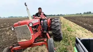 Myself and my son, Flynn antique tractor plowing day.￼￼