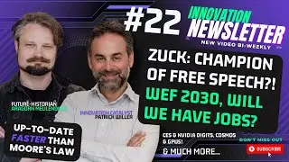 #22 🌊 Zuckerberg: Fact Checking & Free Speech Controversy | WEF 2030 Jobmarket Projection & CES