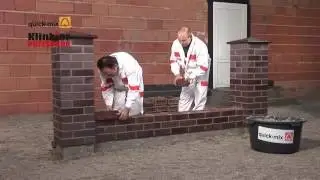 quick-mix - Klinkier - murowanie ogrodzenia z klinkieru i montaż daszków ogrodzeniowych