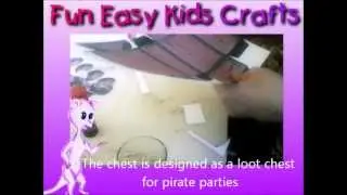 Make a cardboard Pirate treasure chest loot box