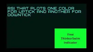 FREE Indicator with buy/sell signals | Acrylic RSI Color Indicator for ThinkorSwim