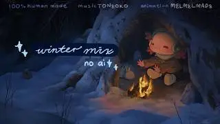 Lofi Axol *Winter* Mix | NO AI |  2.5 Hours of cozy chill beats for study work and relax