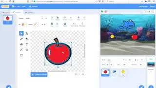 Shark-Fish-Apple Game in Scratch