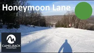 Skiing Upper Marc Anthony to Honeymoon Lane at Camelback Mountain Resort
