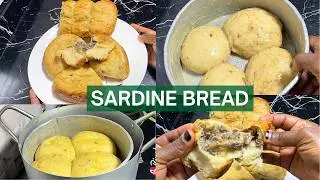 How to Make Sardine Bread Without Oven | Nigerian Stovetop Savory Bread