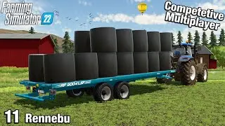 A NEW TRAILER FOR BALE WORK Rennebu Competitive Multiplayer FS22 Ep 11
