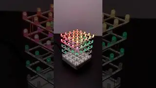 How to make LED cube - RGB led cube diy #electronicsmalayalam #electronic #tech #esp32
