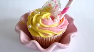 Cupcakes de limonada bicolor Postres Mil