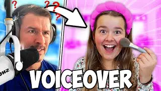 MY DAD DOES my VOICEOVER MAKEUP ROUTINE!