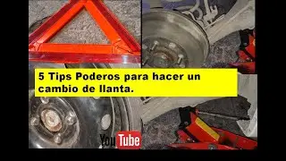 COMO CAMBIAR UNA LLANTA DE  TU CARRO  FACIL DE HACER