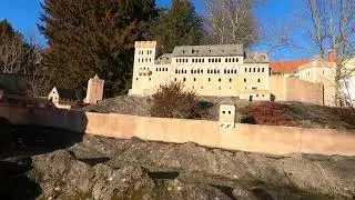 Modell der Burg Anhalt im Selketal in Ballenstedt im Harz