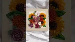 A Quiet Moment In Art 😌 #mindfulart  #satisfyingart  #floralart  #texturedart  #artprocess