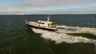Chasing a speedy boat by drone