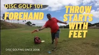 FOOT WORK FOR THROWING FOREHAND // DISC GOLF 101