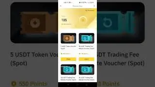 Binance Rewards Hub  $5 or up to $50 trading Fee rebates  #crypto #wotd