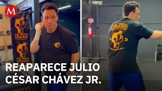 Julio C&eacute;sar Ch&aacute;vez Jr. returns to training after leaving the Hermosillo prison.