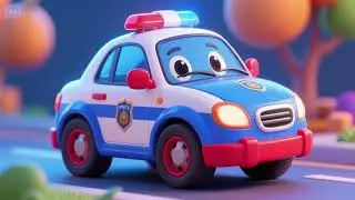 The Little Police Car Helps Keep Us Safe | Nursery Rhymes & Kids Songs