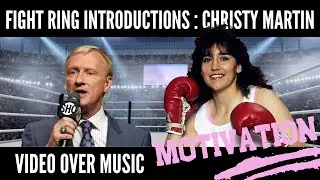 Fight Ring Introductions- Christy Martin