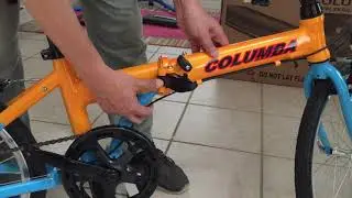 Unfold Frame of Columba CF20A Folding Bike