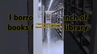 I borrowed a bunch of books from the library.