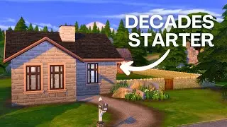 You Chose This Decades Challenge Starter - Let's Build a Stone Cottage Farm Thing in The Sims 4
