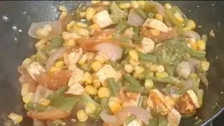 Protein rich Vegetables stir fry for a stronger you 🥕🥕🫑🌽🍄&zwj;🟫🫜🥕| My Morning routine