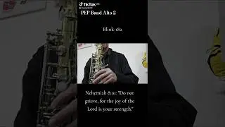 🎷 Alto sax pep band &mdash; playing Blink-182! Like, comment & subscribe.#AltoSax #PepBand #Blink182 #band