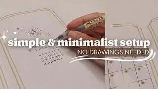 Simple September Bullet Journal Setup with NO DRAWINGS (feat. Stationery Pal)