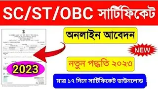 SC/ST/OBC Certificate Apply Online ! Cast Certificate Online Process 2023  #castcertificate #sc #st