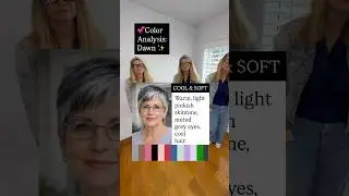 Color Analysis: Cool and Soft #coloranalysis #midlifemom #midlifestyle #styleover50 #goinggrey