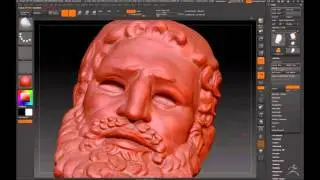 Thermae boxer Massimo Statue Head Modeling Detailing 1/3 Zbrush