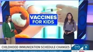 Changes to childhood immunization schedule