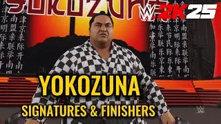 WWE 2K25 Yokozuna Signature and Finisher Moves (Gameplay)