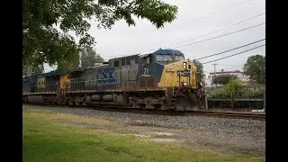 CSX River Line Trains Blast Through Dumont