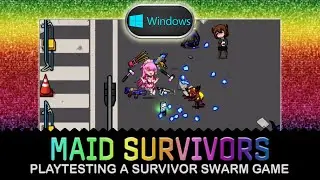 Maid Survivors - a playtest of a forthcoming swarm survival game