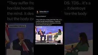 Trump talking about TDS is hilarious 😂