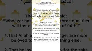 These 3 Things Make Your Faith Sweet&ndash;Hadith Explained #fyp #hadith #faith #saifruhail #foryou #islam