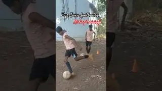 ⚽ Kicking training 💪🔥 12yr Twins #football #soccer #fifa