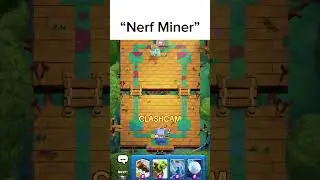 &ldquo;Nerf Miner&rdquo; #clashroyale #shorts #clashroyalememes #clashroyaleshorts Clash Royale