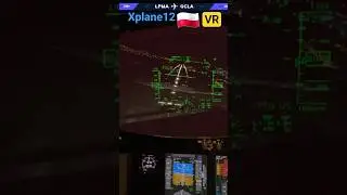 🛬🔥❗🇵🇱  dramatyczne lądowanie na La Palmie silny poreisty wiatr i noc Boeing 737 VR Xp12 Polski Pilot
