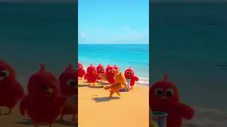 Kitten Chicks and Little Frog Sunny Beach Holiday Adventure #kitten #cat #cute