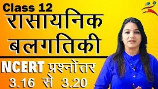 रासायनिक बलगतिकी ||Chemical Kinetics||Ncert Problems 3.15 to 3.20||Hindimedium Chemistry||Shellymam