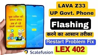 LAVA Z33 Lex 402 full flashing 100% working trick with unlocktool || flashing || Screen lock ||