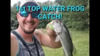 1st Top Water Frog Catch With The Googan Squads Mini Flithy Frog! #googanbaits #fishing #googansquad